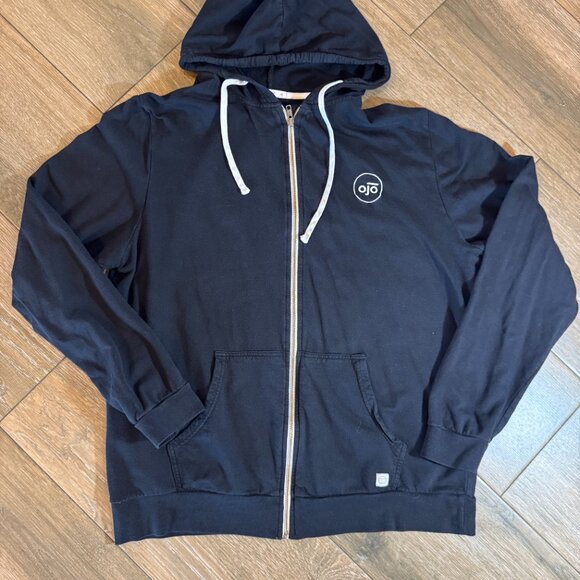 Marine Layer men's Afternoon Hoodie in Black full zip. size XL. **Logo - Picture 4 of 9